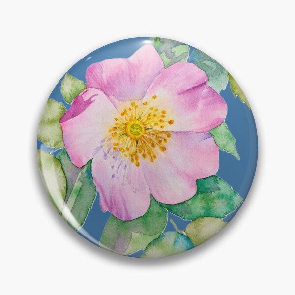 Artikelvorschau, Aquarell rosa Wildrose entworfen und verkauft von Yarlseri.
