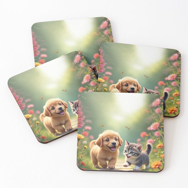 Item preview, Whiskers & Paws: Forest Playtime designed and sold by Mossypixels.