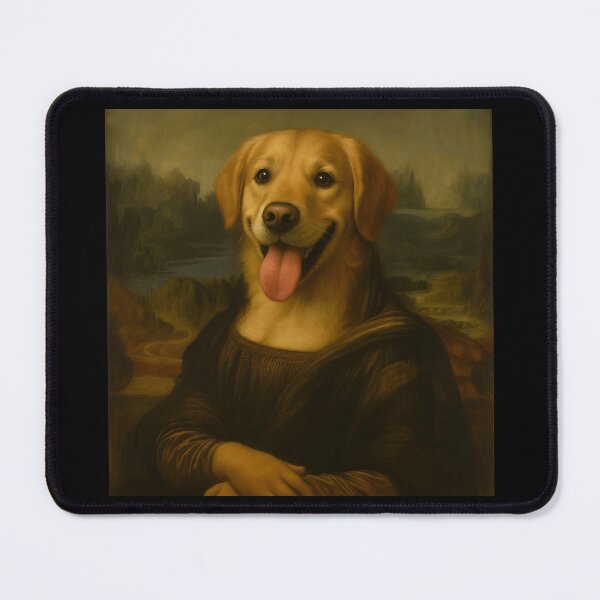 Item preview, Funny Mona Lisa Dog Print – Pet Lover’s Humorous Wall Art designed and sold by Psycho-Crazy.