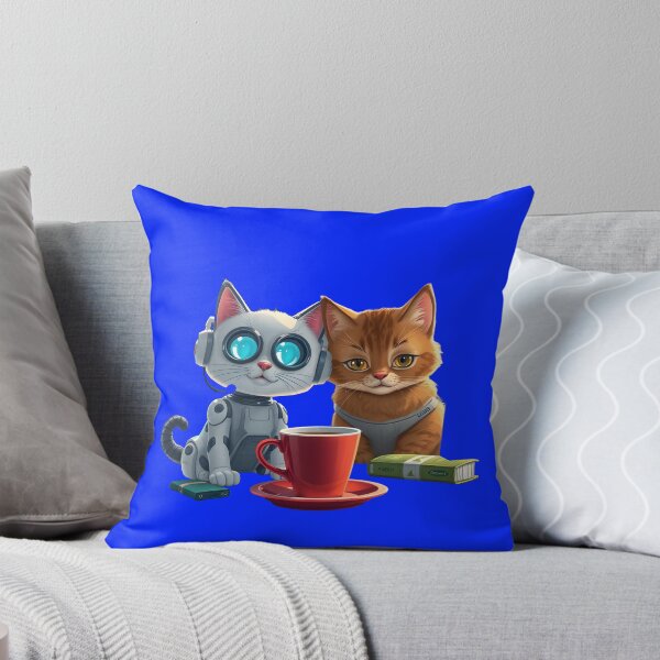 Item preview, Cat & Bot: Coffee Break Companions designed and sold by Cat On Caffeine.