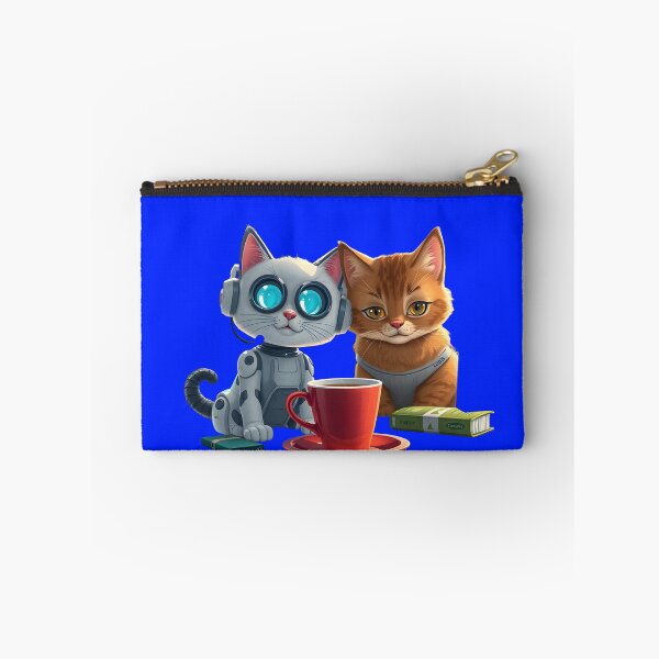 Item preview, Cat & Bot: Coffee Break Companions designed and sold by Cat On Caffeine.