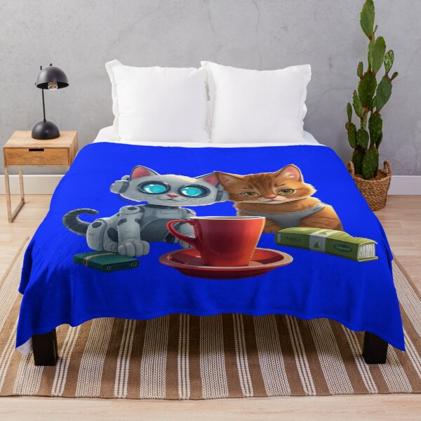 Item preview, Cat & Bot: Coffee Break Companions designed and sold by Cat On Caffeine.
