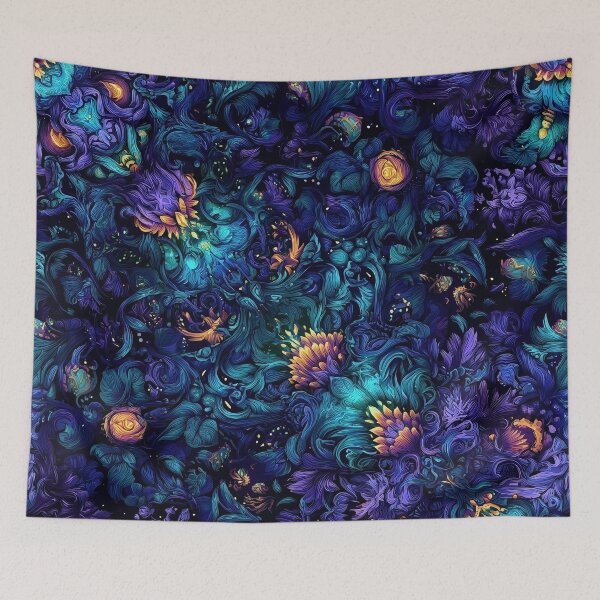 Item preview, Celestial and Floral Mandala Pattern designed and sold by HausKatz.