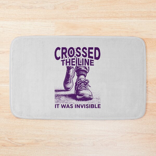 Item preview, Crossed The Line It Was Invisible | Bold Sarcastic Humor | Funny Walking Sneakers designed and sold by Cree8if.