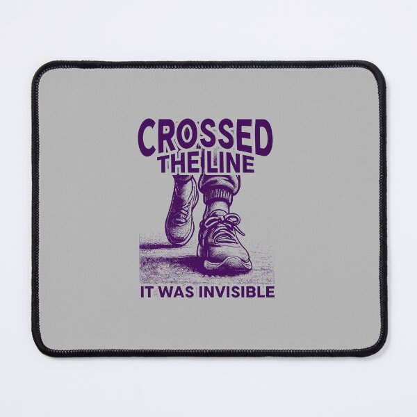 Item preview, Crossed The Line It Was Invisible | Bold Sarcastic Humor | Funny Walking Sneakers designed and sold by Cree8if.