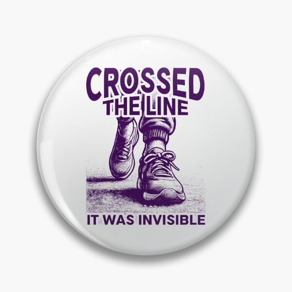 Item preview, Crossed The Line It Was Invisible | Bold Sarcastic Humor | Funny Walking Sneakers designed and sold by Cree8if.