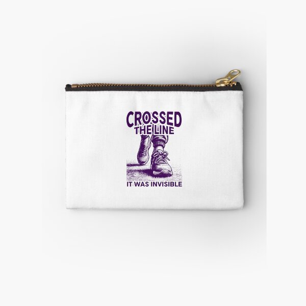 Item preview, Crossed The Line It Was Invisible | Bold Sarcastic Humor | Funny Walking Sneakers designed and sold by Cree8if.