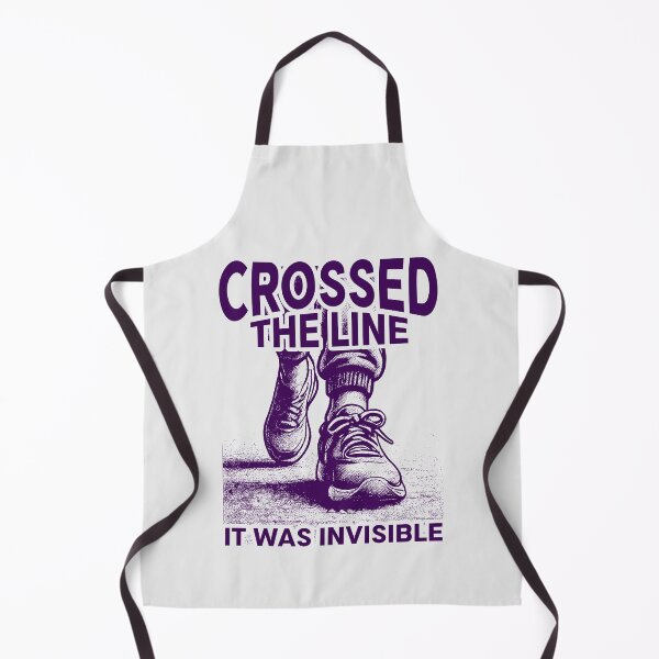 Item preview, Crossed The Line It Was Invisible | Bold Sarcastic Humor | Funny Walking Sneakers designed and sold by Cree8if.