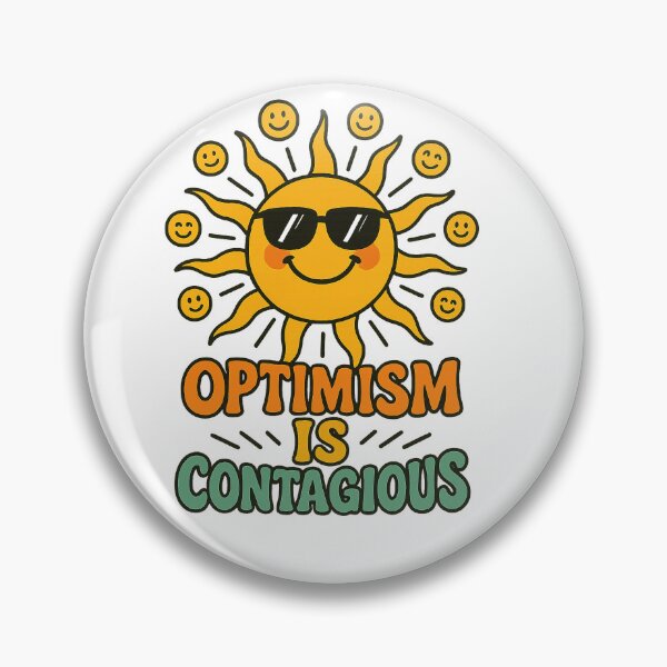 Item preview, Optimism Is Contagious – Smiling Sun Retro Design designed and sold by ArcadiaSilence.