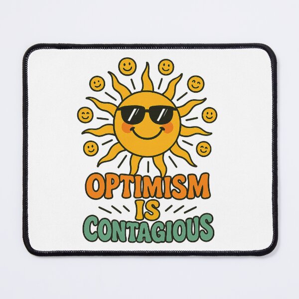 Item preview, Optimism Is Contagious – Smiling Sun Retro Design designed and sold by ArcadiaSilence.