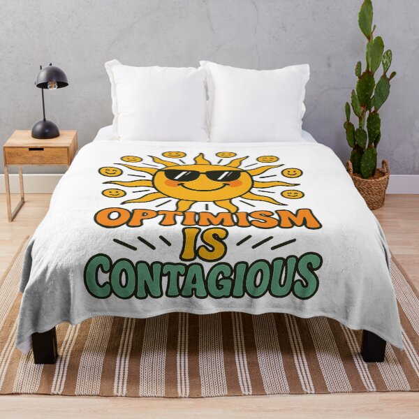 Item preview, Optimism Is Contagious – Smiling Sun Retro Design designed and sold by ArcadiaSilence.