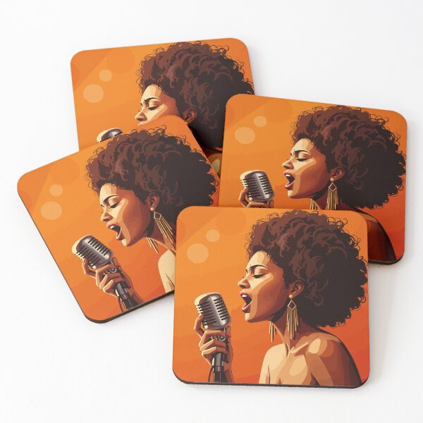 Item preview, Bold Soul Singer Art Retro Microphone Powerful Vocalist Illustration designed and sold by -DEEWOLF-.