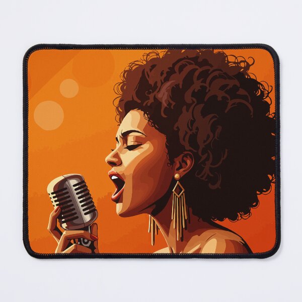 Item preview, Bold Soul Singer Art Retro Microphone Powerful Vocalist Illustration designed and sold by -DEEWOLF-.