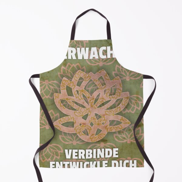 Artikelvorschau, Erwache Verbinde Entwickle Dich | Lotus & keltischer Knoten | Spirituelles Boho-Poster entworfen und verkauft von aluzia.design.