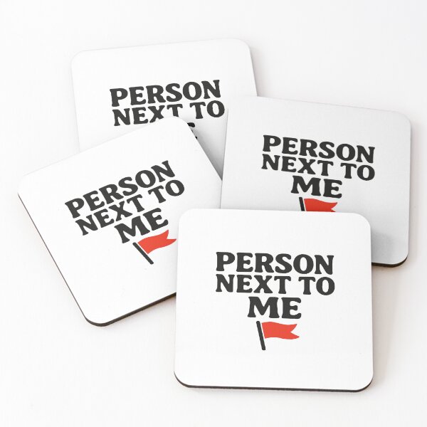 Item preview, Person next to me red flag designed and sold by YourFavBuddy.