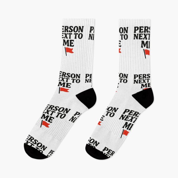 Item preview, Person next to me red flag designed and sold by YourFavBuddy.