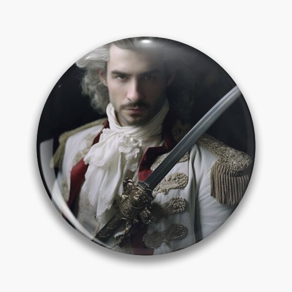 Item preview, The Noble Duelist: Photorealistic 18th Century Portrait designed and sold by Ic0nicBeauty.