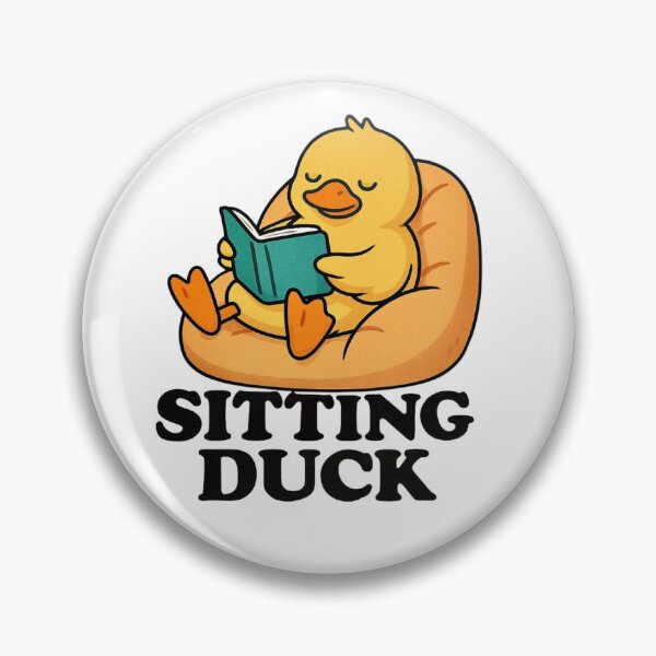 Item preview, Sitting Duck Idiom - Relaxing Duck in Beanbag Chair designed and sold by Myra365Art.
