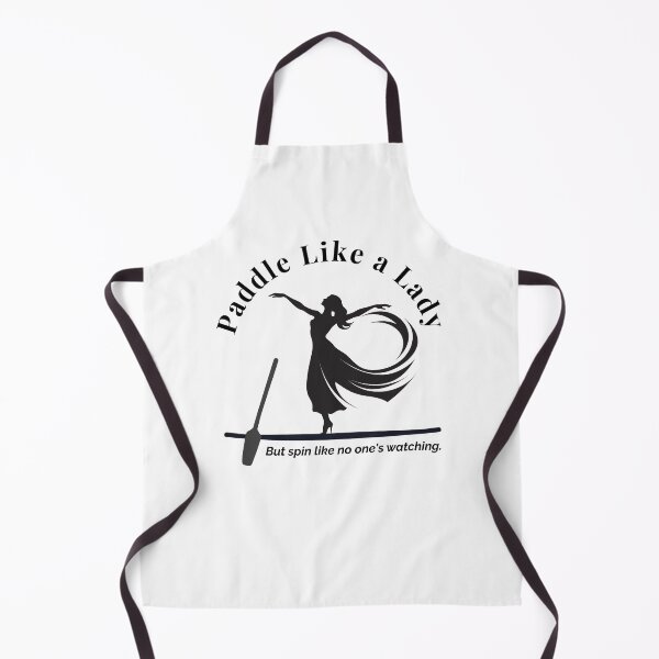 Item preview, Paddle Like a Lady – Bold Black Paddleboard Silhouette Design designed and sold by bobparduephoto.