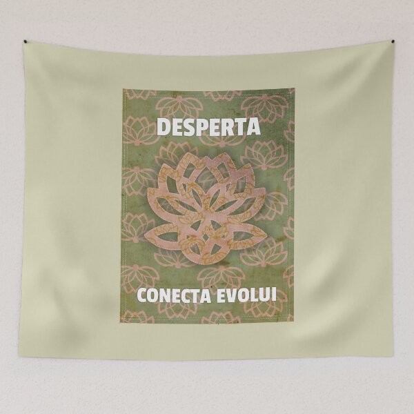 Item preview, Wake Up Connect Evolua | Lotus & Celtic Knot | Boho Spiritual Poster designed and sold by 	aluzia.design.
