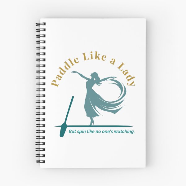 Item preview, Twirling on Water – Feminine Paddleboard Design in Deep Teal and Gold designed and sold by bobparduephoto.