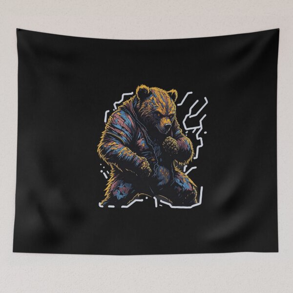 Item preview, Stylized Martial Arts Bear designed and sold by Ursus Ink.