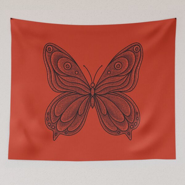 Item preview, Red stylized butterfly designed and sold by Cherevan.