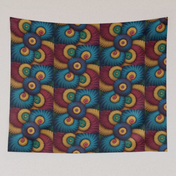 Item preview, Vibrant Chromatic Spiral Mosaic designed and sold by Line Designs By Duck.