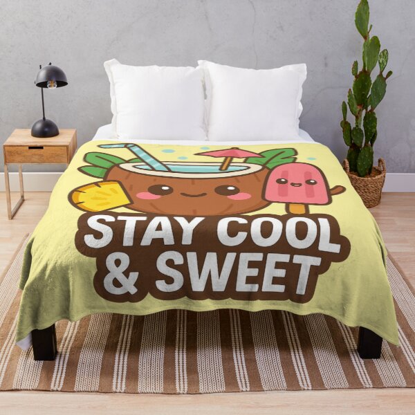 Item preview, Stay cool and sweet: Kawaii summer coconut drink and ice cream design designed and sold by Martapp.