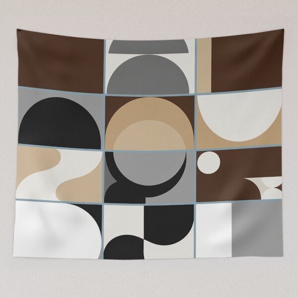 Item preview, Modern Earthy Grid 6 designed and sold by HebaRK Studio.