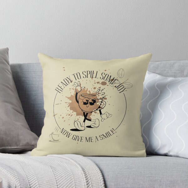 Item preview, Ready to Spill Some Joy - Vintage Coffee Cartoon designed and sold by CypisDesign.