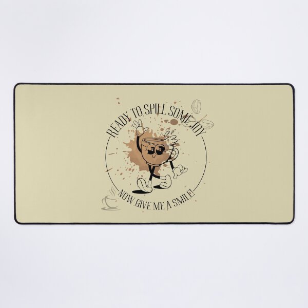 Item preview, Ready to Spill Some Joy - Vintage Coffee Cartoon designed and sold by CypisDesign.