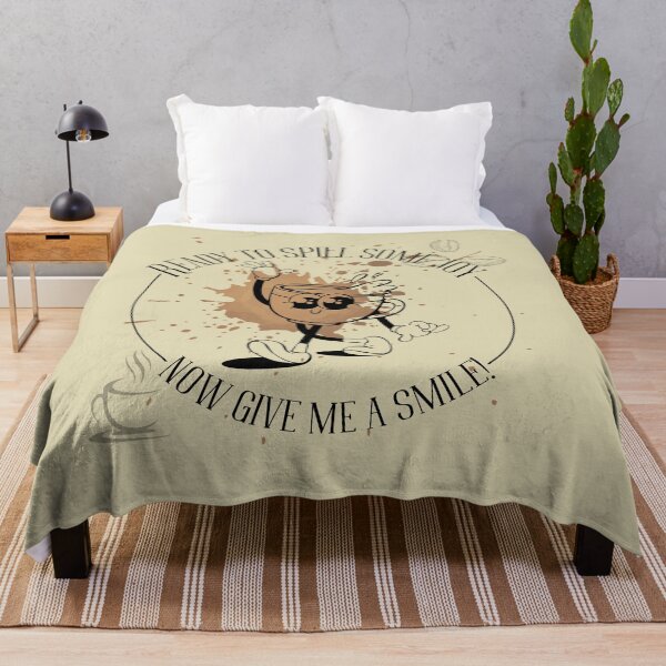 Item preview, Ready to Spill Some Joy - Vintage Coffee Cartoon designed and sold by CypisDesign.