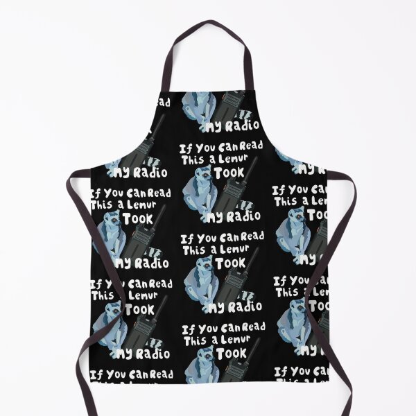 Item preview, Ring-Tailed Lemur Funny Radio Design designed and sold by PrettylittlepastelUk.