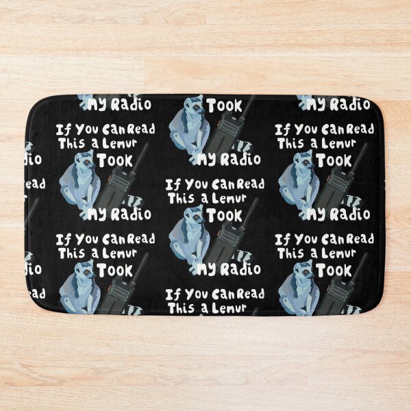Item preview, Ring-Tailed Lemur Funny Radio Design designed and sold by PrettylittlepastelUk.
