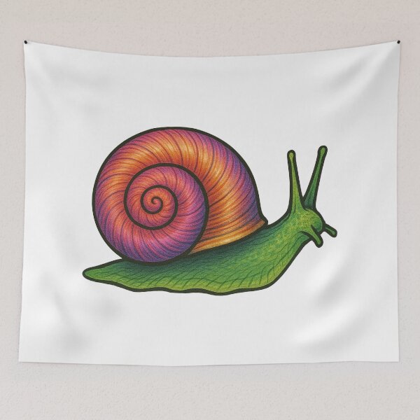 Item preview, Colorful Sea Snail Shell Illustration – Ocean Gastropod Art designed and sold by Vendeloc.
