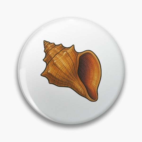 Item preview, Conch Shell Drawing – Tropical Spiral Shell Ocean Design designed and sold by Vendeloc.
