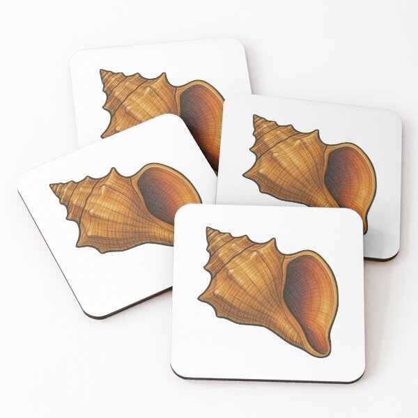Item preview, Conch Shell Drawing – Tropical Spiral Shell Ocean Design designed and sold by Vendeloc.