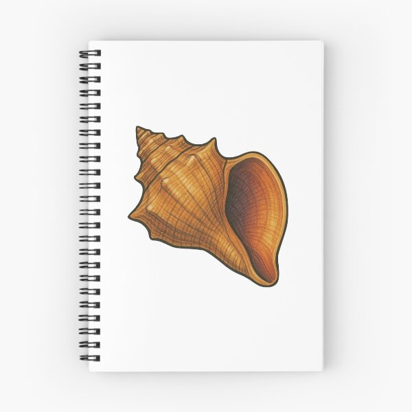 Item preview, Conch Shell Drawing – Tropical Spiral Shell Ocean Design designed and sold by Vendeloc.