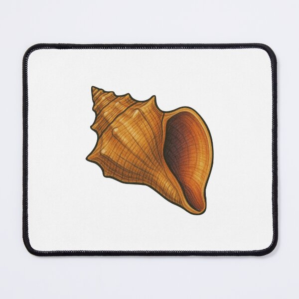 Item preview, Conch Shell Drawing – Tropical Spiral Shell Ocean Design designed and sold by Vendeloc.