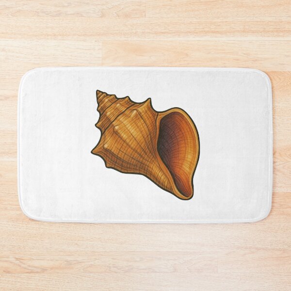 Item preview, Conch Shell Drawing – Tropical Spiral Shell Ocean Design designed and sold by Vendeloc.