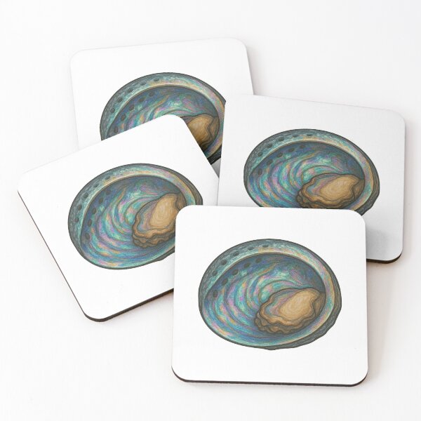 Item preview, Abalone Shell Art – Iridescent Sea Shell Illustration designed and sold by Vendeloc.
