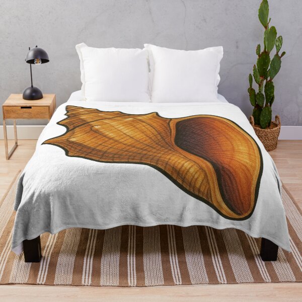 Item preview, Conch Shell Drawing – Tropical Spiral Shell Ocean Design designed and sold by Vendeloc.