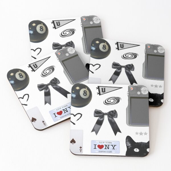Item preview, Black and White Themed Sticker Sheet for Laptop or Water Bottle designed and sold by RosesVisuals.