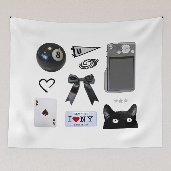 Item preview, Black and White Themed Sticker Sheet for Laptop or Water Bottle designed and sold by RosesVisuals.