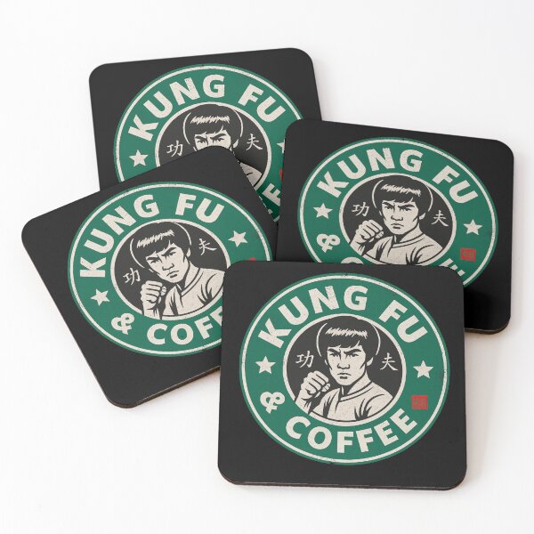 Item preview, Kung Fu & Coffee designed and sold by Fei Long Design Hub.
