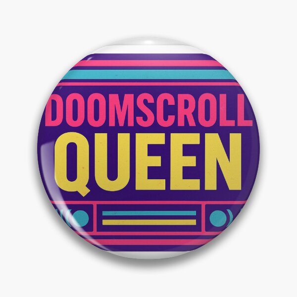 Item preview, Doomscroll Queen – Retro 80s VHS Sticker designed and sold by FerreiraLtd.