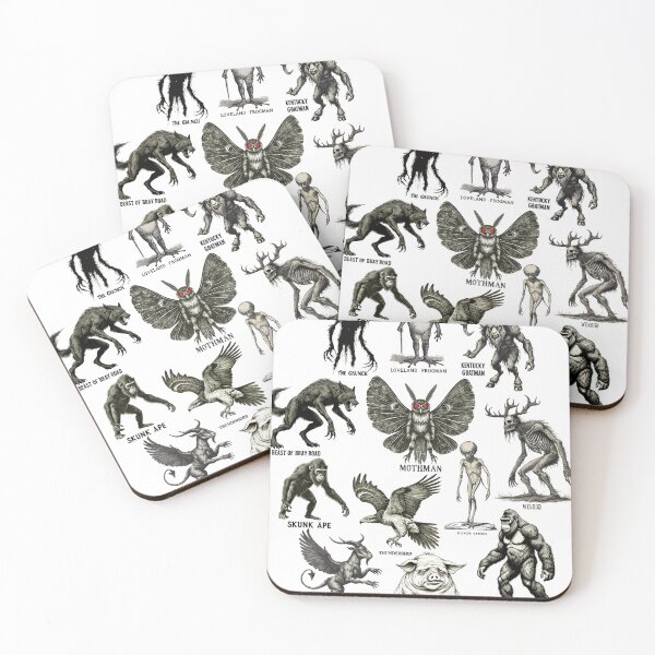 Item preview, Cryptid Wildlife Design – Vintage Field Guide Illustration of Famous Creatures designed and sold by JonHale.