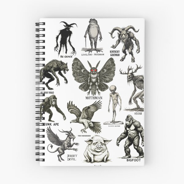 Artikelvorschau, Cryptid Wildlife Design – Vintage Field Guide Illustration berühmter Kreaturen entworfen und verkauft von JonHale.