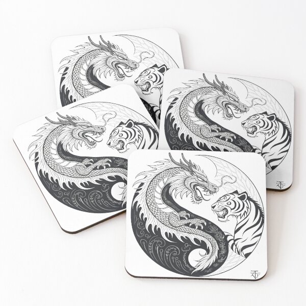 Item preview, Dragon and Tiger  designed and sold by Lucky 777.